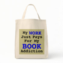 Will Work For Books v.2 Canvas Bags