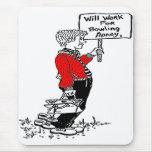 WILL WORK FOR BOWLING MONEY MOUSE PAD