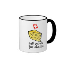 Will Work For Cheese Coffee Mug