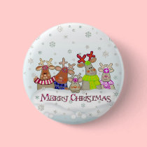 Will Work For Santa Merry Christmas Button buttons