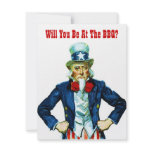 Will You Be At The BBQ? Invites