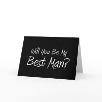 Will You Be My Best Man? Card cards