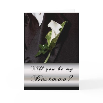 Will you be my Best Man? Greeting Cards by StationaryStation