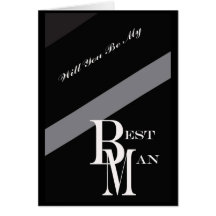 Will You Be My Best Man Card
