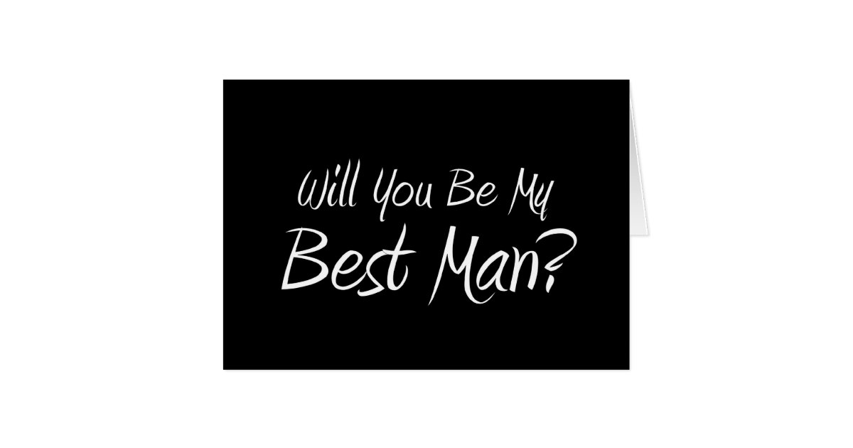 Will You Be My Best Man? Card | Zazzle