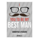 Will you be my Best Man Geek Glasses invite