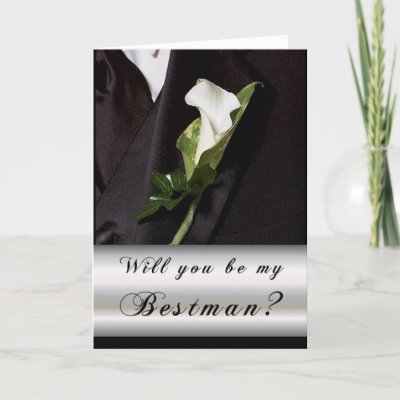Will you be my Best Man? Greeting Cards