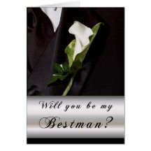Will you be my Best Man? Greeting Cards
