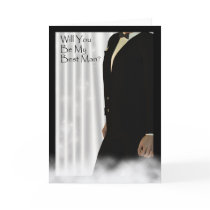 Will you be my Best Man? wedding invitation card