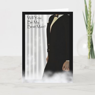 Will you be my Best Man wedding invitation card by moonlake