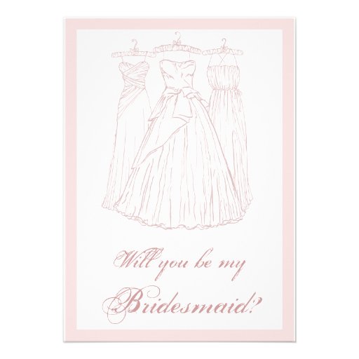 Will you be my Bridesmaid? Announcement