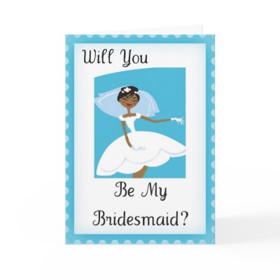 Will You Be My Bridesmaid Bridal Accessory Greeting Card