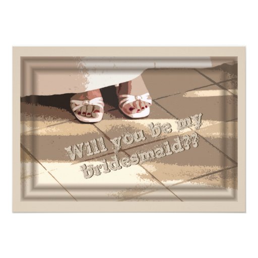 Will You Be My Bridesmaid? Bridesmaid Request Card