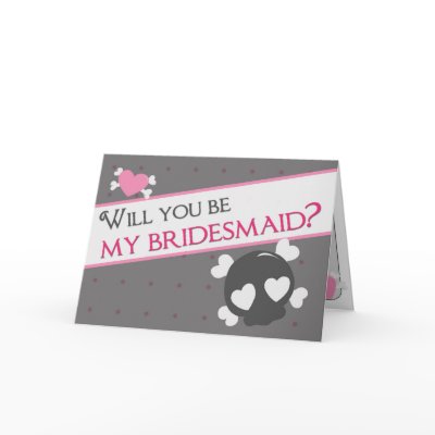 Will you be my bridesmaid? greeting cards