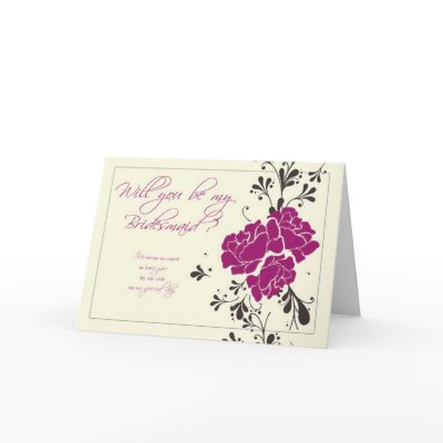 Will you be my Bridesmaid? Card
