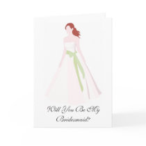 Will you be my bridesmaid card?