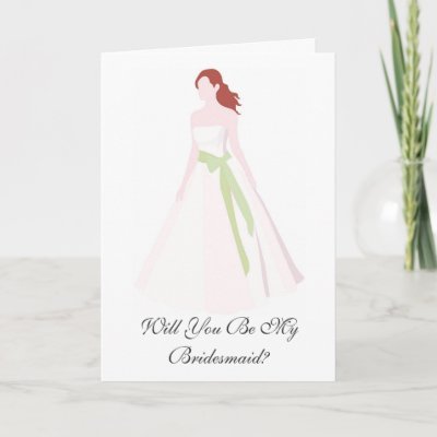 Will you be my bridesmaid card?