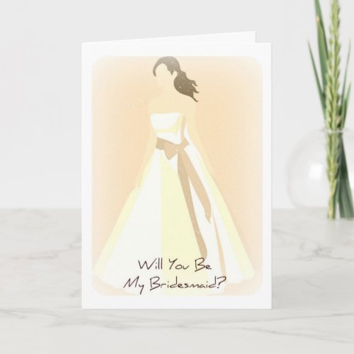 Be my bridesmaid ecard