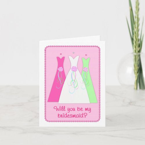 Will You Be My Bridesmaid? card