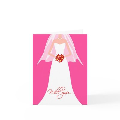 Will You Be My Bridesmaid? Note Card