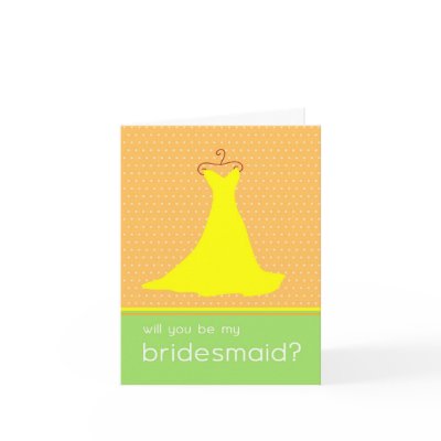 Will You Be My Bridesmaid? greeting cards