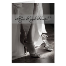 Will you be my bridesmaid card