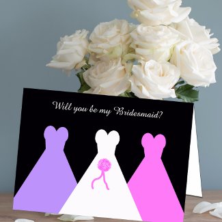 Will You Be My Bridesmaid Card -- Bridesmaid Poem card