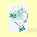 Will You Be My Bridesmaid Card Butterfly Hearts
