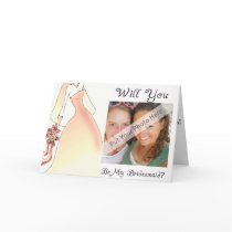 Will You Be My Bridesmaid Card-Personalized