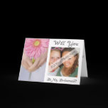 Will You Be My Bridesmaid Card-Personalized