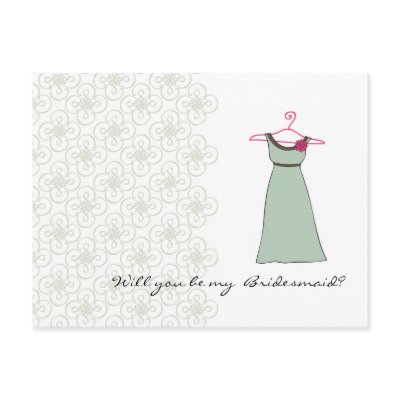 Will you be my Bridesmaid? Customizable Post Card