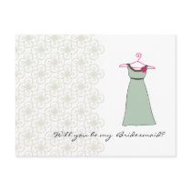 Will you be my Bridesmaid? Customizable postcards