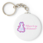 Will You Be My Bridesmaid (Dress) Key Chains