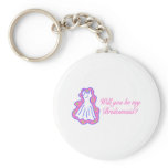 Will You Be My Bridesmaid (Dress) Key Chain