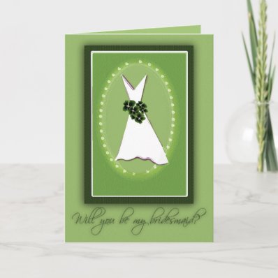 Will you be my bridesmaid? greeting cards