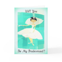 Will You Be My Bridesmaid Invitation Card