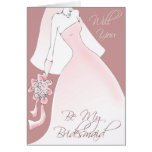 Will You Be My Bridesmaid Invitation Card