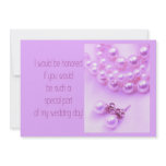 will you be my bridesmaid lavender pearls2 personalized invite