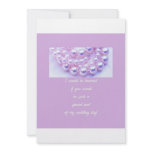 will you be my bridesmaid lavender pearls announcement