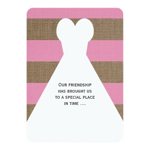 Will You Be My Bridesmaid Poem Invitations Pink