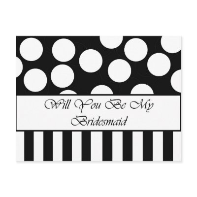 Will You Be My Bridesmaid Postcard
