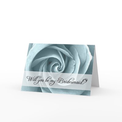 will you be my bridesmaid? : roses Greeting Card