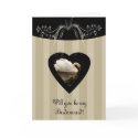 Will you be my Bridesmaid Stylish and Classy card