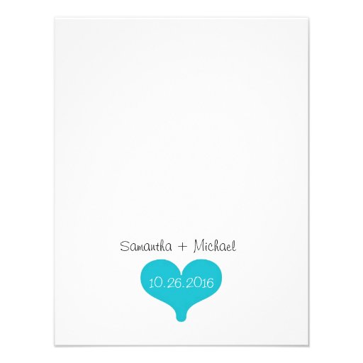 Will you be my Bridesmaid? Turquoise/Black Poem Invite