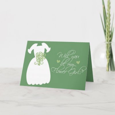 'Will you be my Flower Girl?' Greeting Card