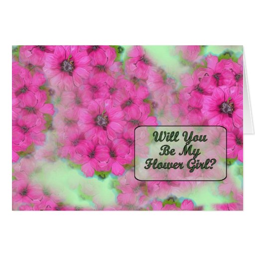 Will You Be My Flower Girl? Cards Zazzle
