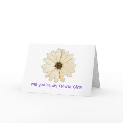 "Will you be my Flower Girl?" Greeting Cards by dfscom