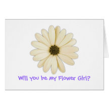 "Will you be my Flower Girl?" Greeting Cards