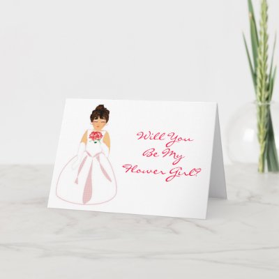 'Will You Be My Flower Girl I'- Customizable Greeting Cards
