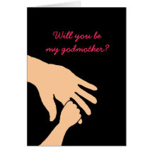 will you be my godmother card